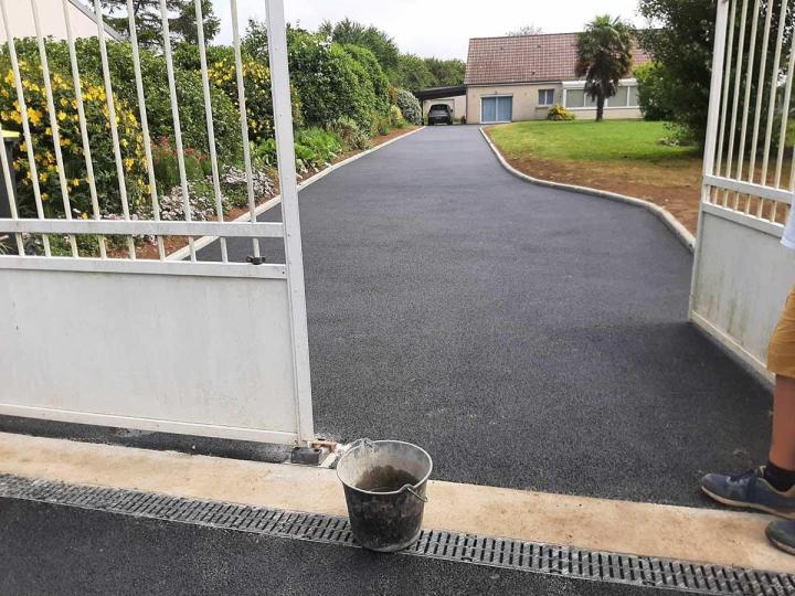 Aménagement cours et allées Barneville-Carteret