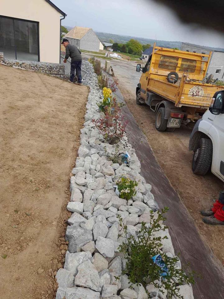 Aménagement cours et allées Barneville-Carteret