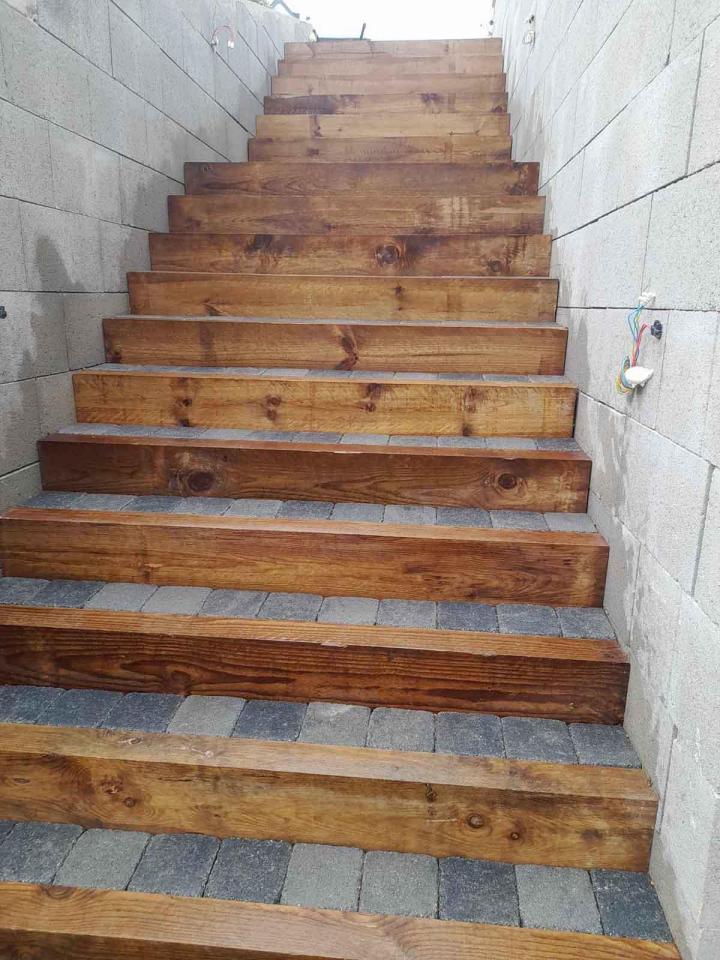 Aménagement cours et allées Barneville-Carteret