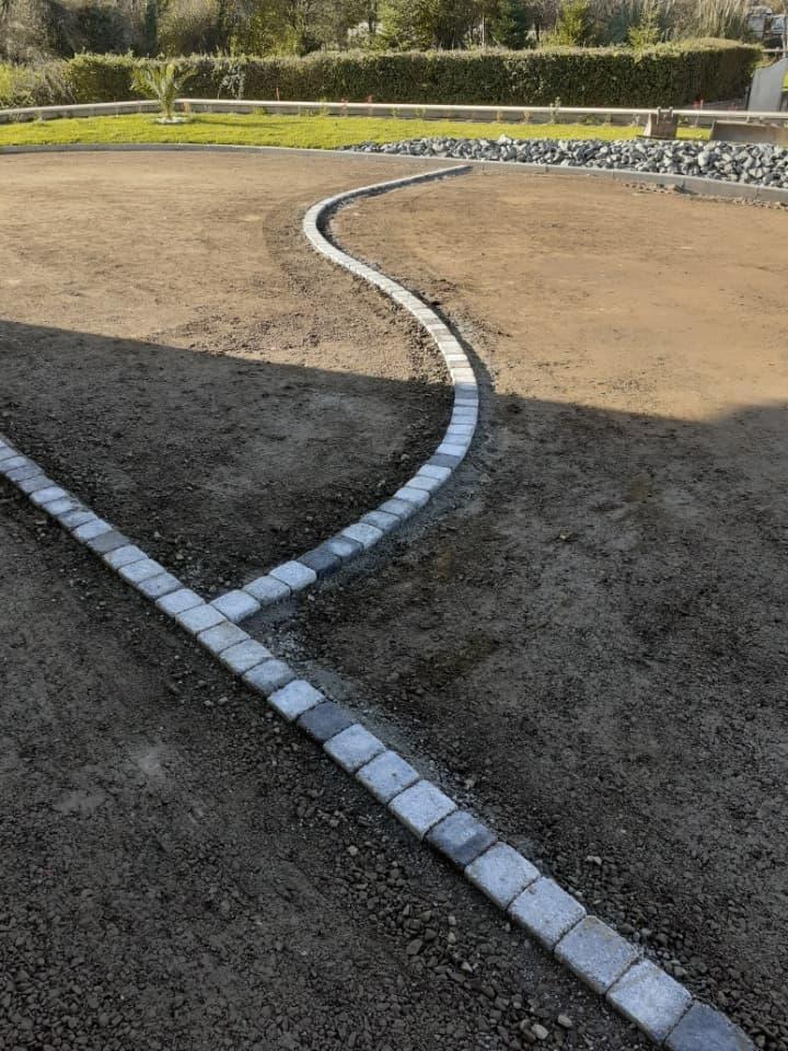 Aménagement cours et allées Barneville-Carteret