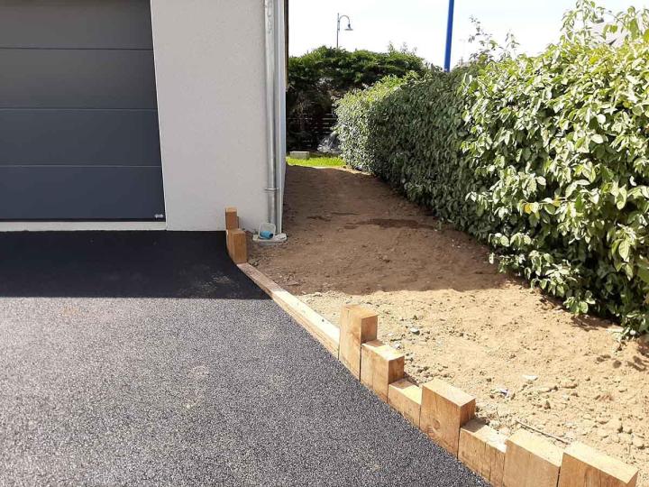 Aménagement cours et allées Barneville-Carteret