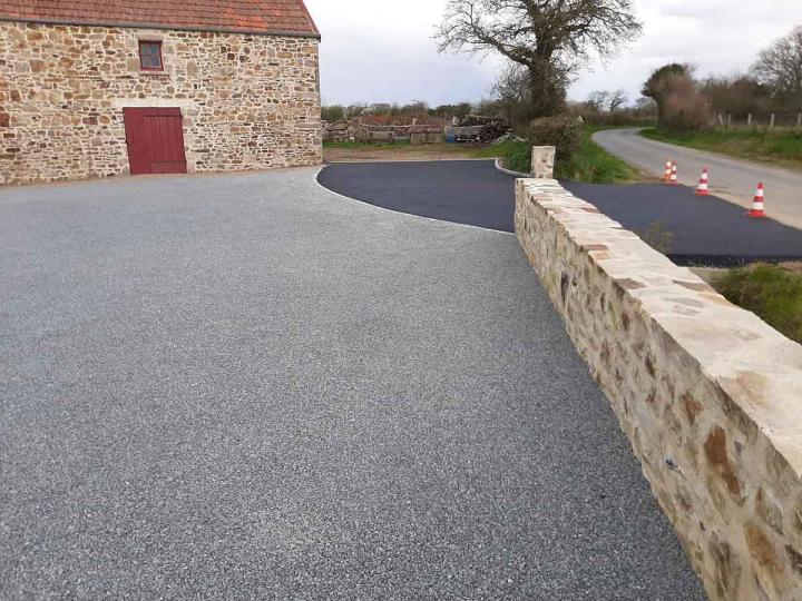 Aménagement cours et allées Barneville-Carteret