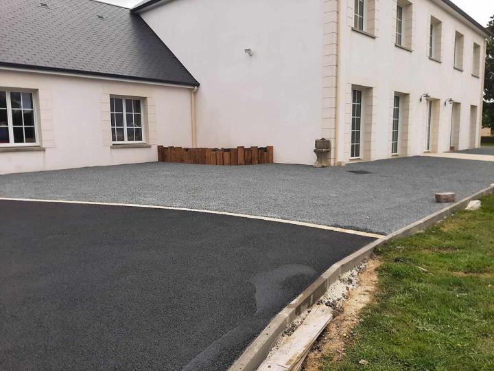 Aménagement cours et allées Barneville-Carteret