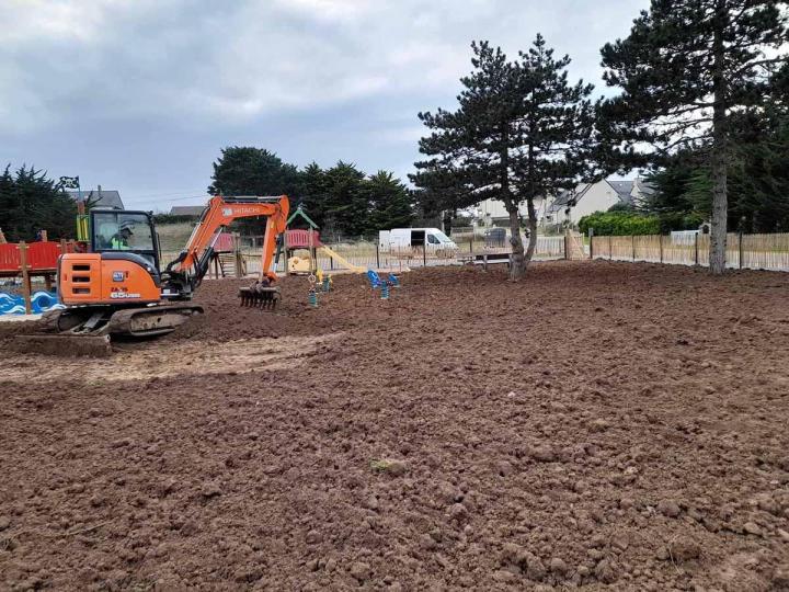 Aménagement cours et allées Barneville-Carteret