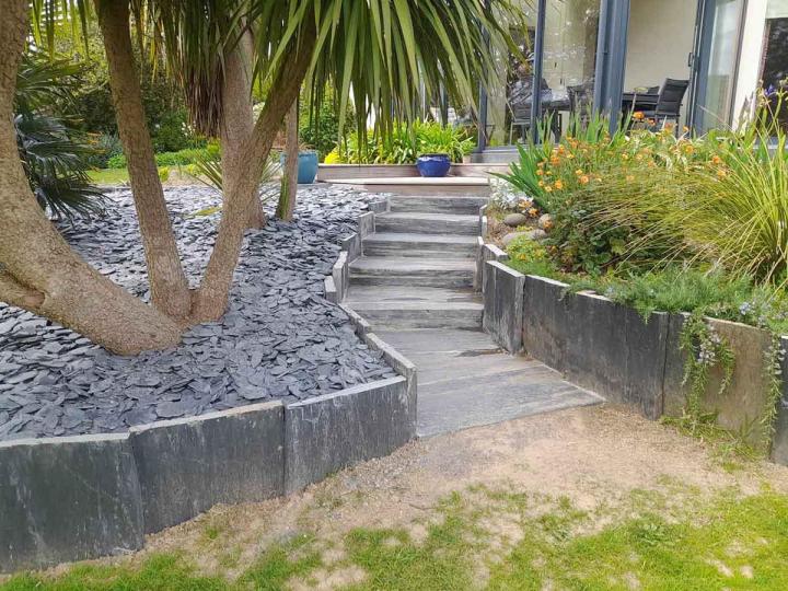 Aménagement cours et allées Barneville-Carteret