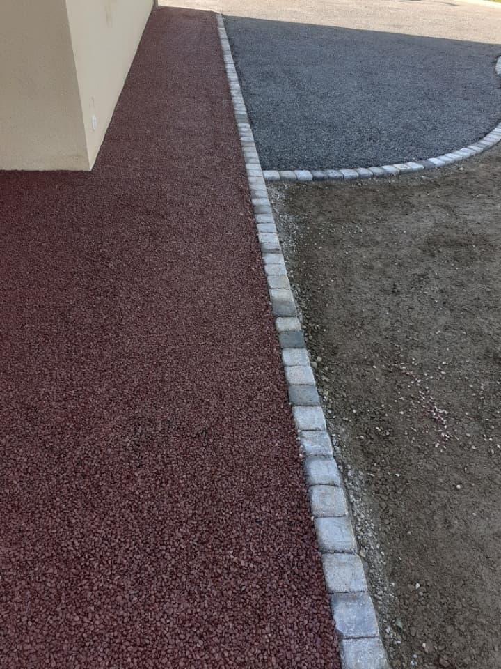 Aménagement cours et allées Barneville-Carteret