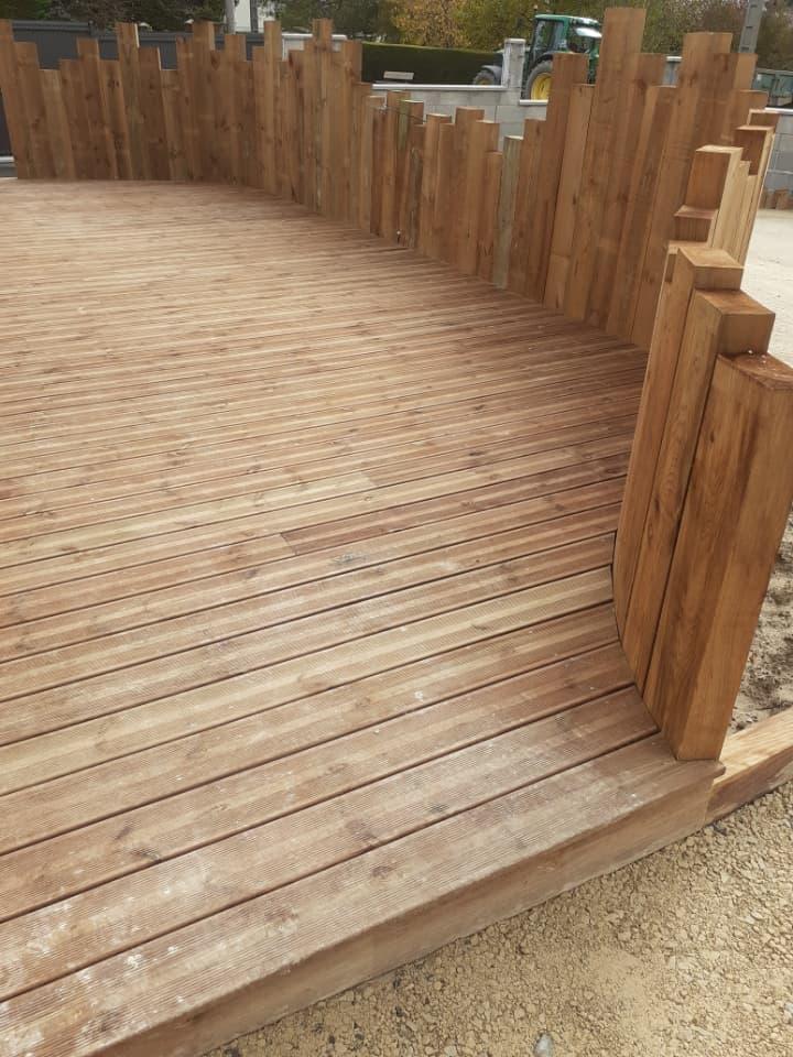 Aménagement cours et allées Barneville-Carteret